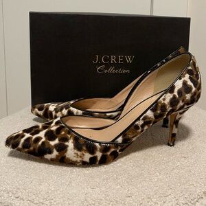 JCrew Leopard Kitten Heels